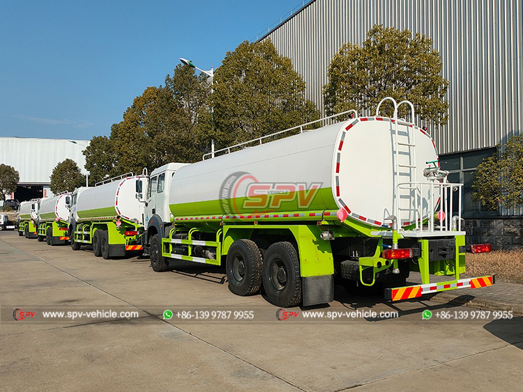 BEIBEN Water Hauling Truck - Left Rear Side